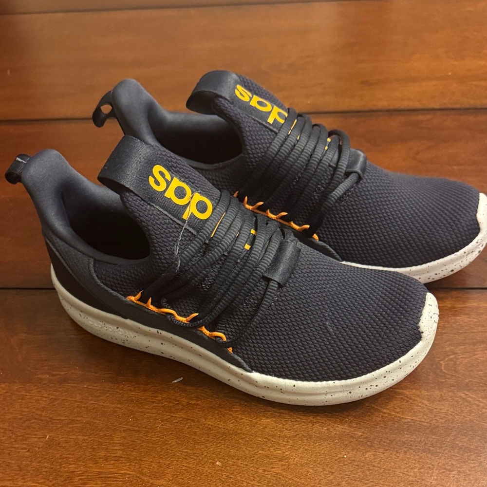 Adidas Men's Navy and Orange Sneakers